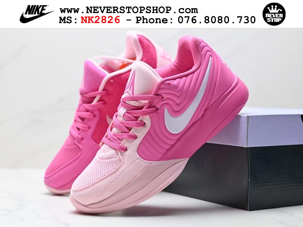 Giày Nike Ja 2 Hồng Trắng bóng rổ nam nữ Ja Morant giá tốt tại NeverStop Basketball Sneaker Shop Giày bóng rổ cổ thấp Nike Ja 2 Hồng Trắng nam chuyên outdoor replica 1:1 best batch chính hãng giá rẻ tốt nhất tại NeverStopShop.com HCM