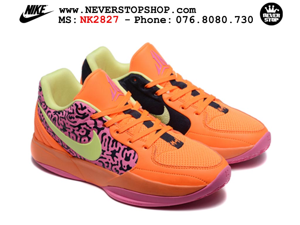 Giày Nike Ja 2 Cam Hồng bóng rổ nam nữ Ja Morant giá tốt tại NeverStop Basketball Sneaker Shop Giày bóng rổ cổ thấp Nike Ja 2 Cam Hồng nam chuyên outdoor replica 1:1 best batch chính hãng giá rẻ tốt nhất tại NeverStopShop.com HCM