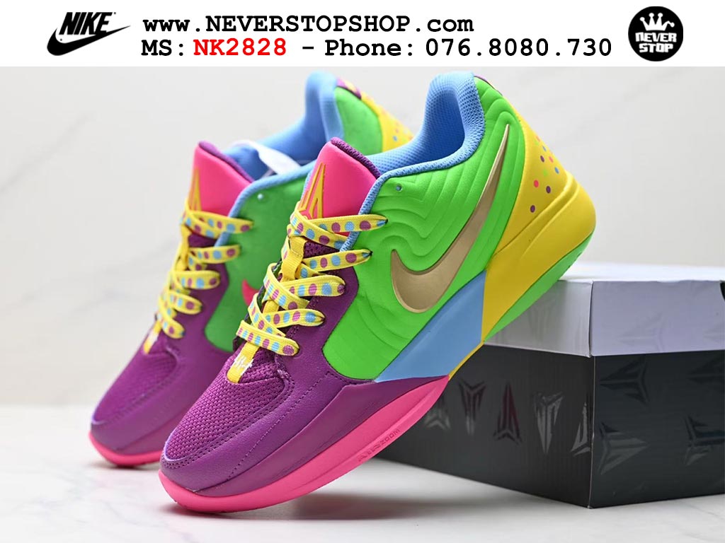 Giày Nike Ja 2 Tím Xanh Lá bóng rổ nam nữ Ja Morant giá tốt tại NeverStop Basketball Sneaker Shop Giày bóng rổ cổ thấp Nike Ja 2 Tím Xanh Lá nam chuyên outdoor replica 1:1 best batch chính hãng giá rẻ tốt nhất tại NeverStopShop.com HCM