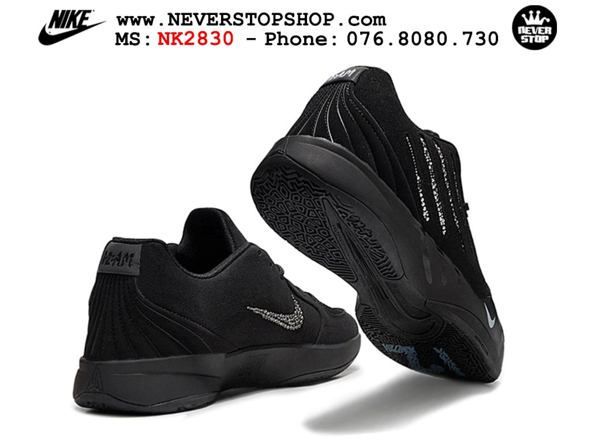 Giày bóng rổ nam nữ NIKE JA 2 SCRATCH BLACK LABEL cổ ...