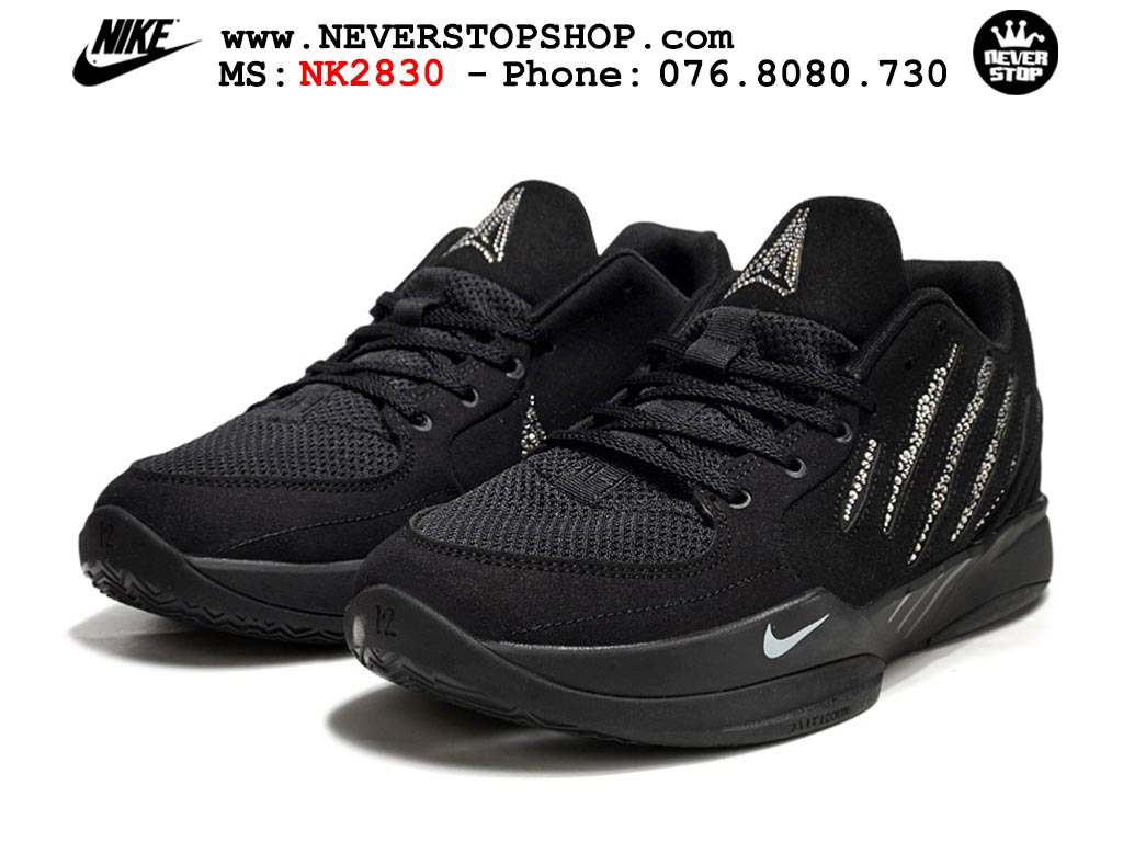 Giày bóng rổ cổ thấp Nike Ja 2 Đen Trắng nam chuyên outdoor replica 1:1 best batch chính hãng giá rẻ tốt nhất tại NeverStopShop.com HCM