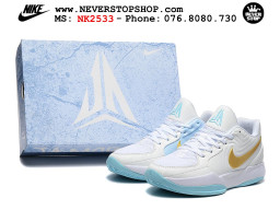 Giày bóng rổ cổ thấp Nike Ja 2 Trắng Xanh Dương nam chuyên outdoor replica 1:1 best batch chính hãng giá rẻ tốt nhất tại NeverStopShop.com HCM