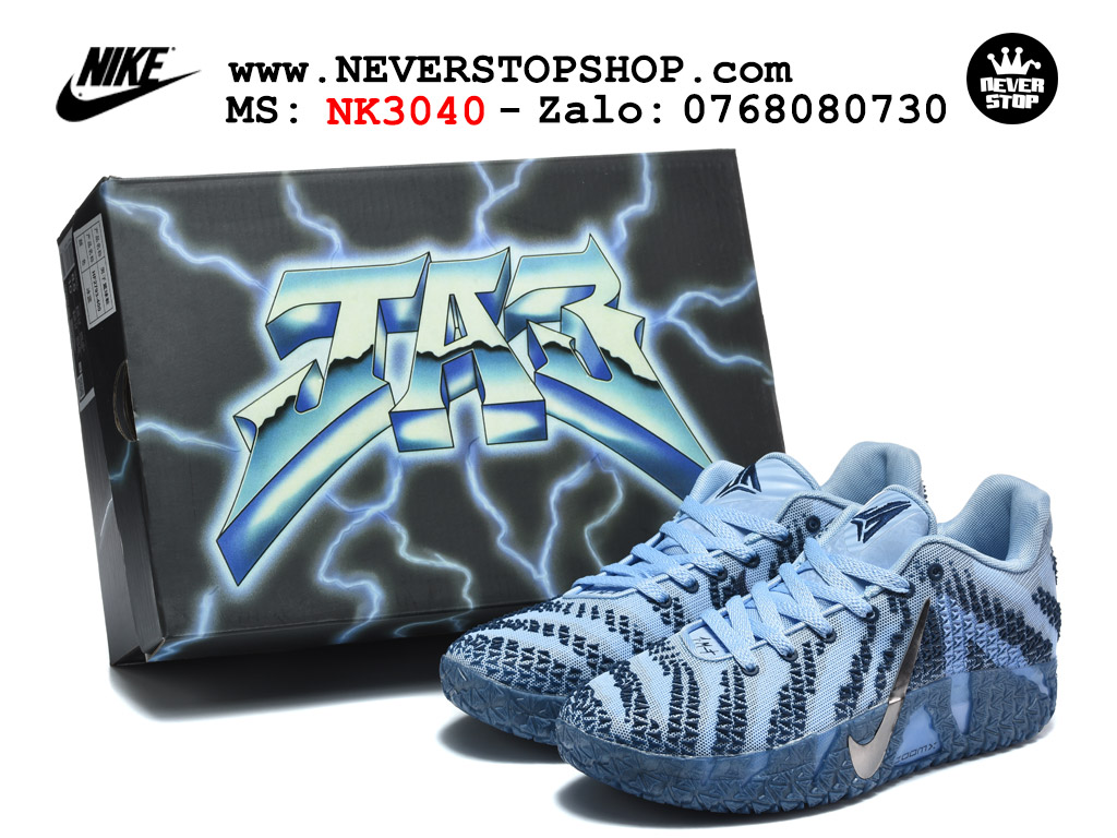 Giày bóng rổ outdoor Nike Ja 3 Xanh nam replica 1:1 best batch chính hãng giá rẻ tốt nhất tại NeverStopShop.com HCM
