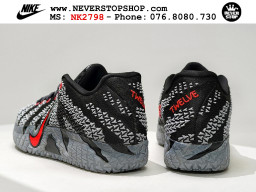 Giày Nike Ja 3 Đen Xám Đỏ bóng rổ nam nữ Ja Morant giá tốt tại NeverStop Basketball Sneaker Shop Giày bóng rổ outdoor Nike Ja 3 Đen Xám Đỏ nam replica 1:1 best batch chính hãng giá rẻ tốt nhất tại NeverStopShop.com HCM