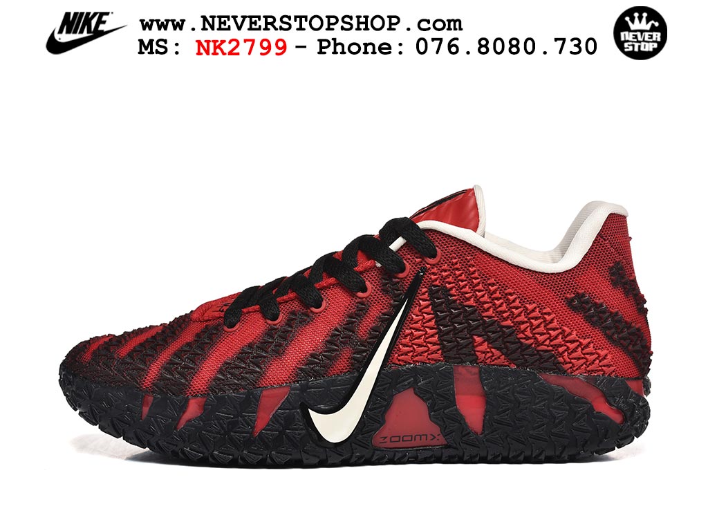 Giày bóng rổ outdoor Nike Ja 3 Đen Đỏ nam replica 1:1 best batch chính hãng giá rẻ tốt nhất tại NeverStopShop.com HCM