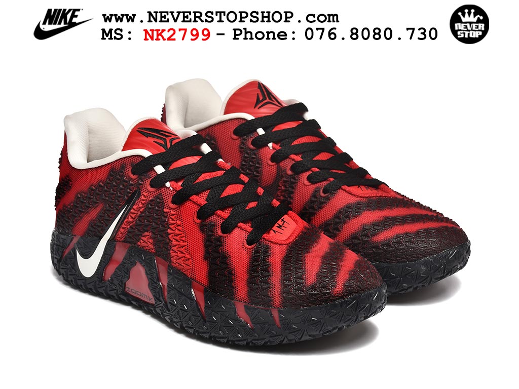 Giày bóng rổ outdoor Nike Ja 3 Đen Đỏ nam replica 1:1 best batch chính hãng giá rẻ tốt nhất tại NeverStopShop.com HCM