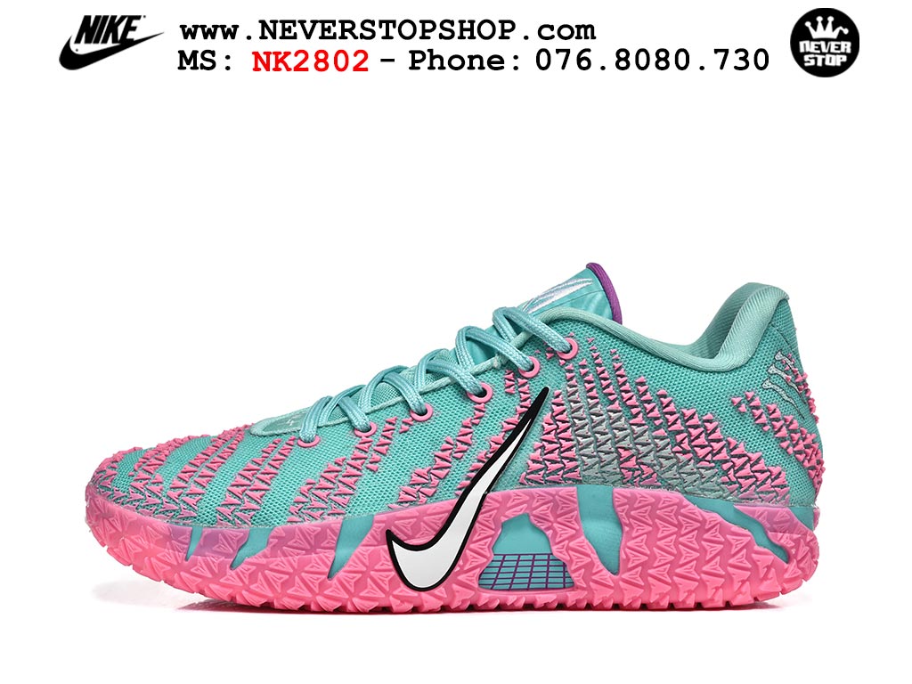 Giày Nike Ja 3 Xanh Ngọc Hồng bóng rổ nam nữ Ja Morant giá tốt tại NeverStop Basketball Sneaker Shop Giày bóng rổ outdoor Nike Ja 3 Xanh Ngọc Hồng nam replica 1:1 best batch chính hãng giá rẻ tốt nhất tại NeverStopShop.com HCM