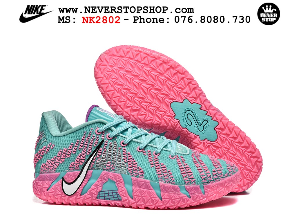 Giày Nike Ja 3 Xanh Ngọc Hồng bóng rổ nam nữ Ja Morant giá tốt tại NeverStop Basketball Sneaker Shop Giày bóng rổ outdoor Nike Ja 3 Xanh Ngọc Hồng nam replica 1:1 best batch chính hãng giá rẻ tốt nhất tại NeverStopShop.com HCM