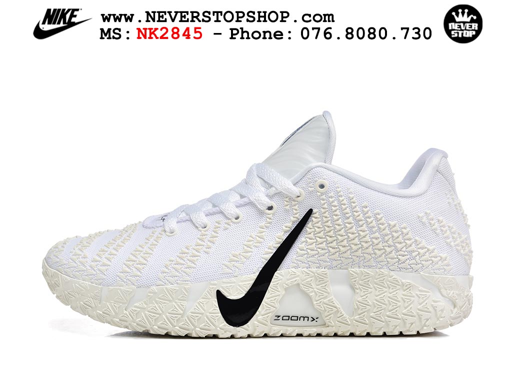 Giày bóng rổ outdoor Nike Ja 3 Trắng Đen nam replica 1:1 best batch chính hãng giá rẻ tốt nhất tại NeverStopShop.com HCM