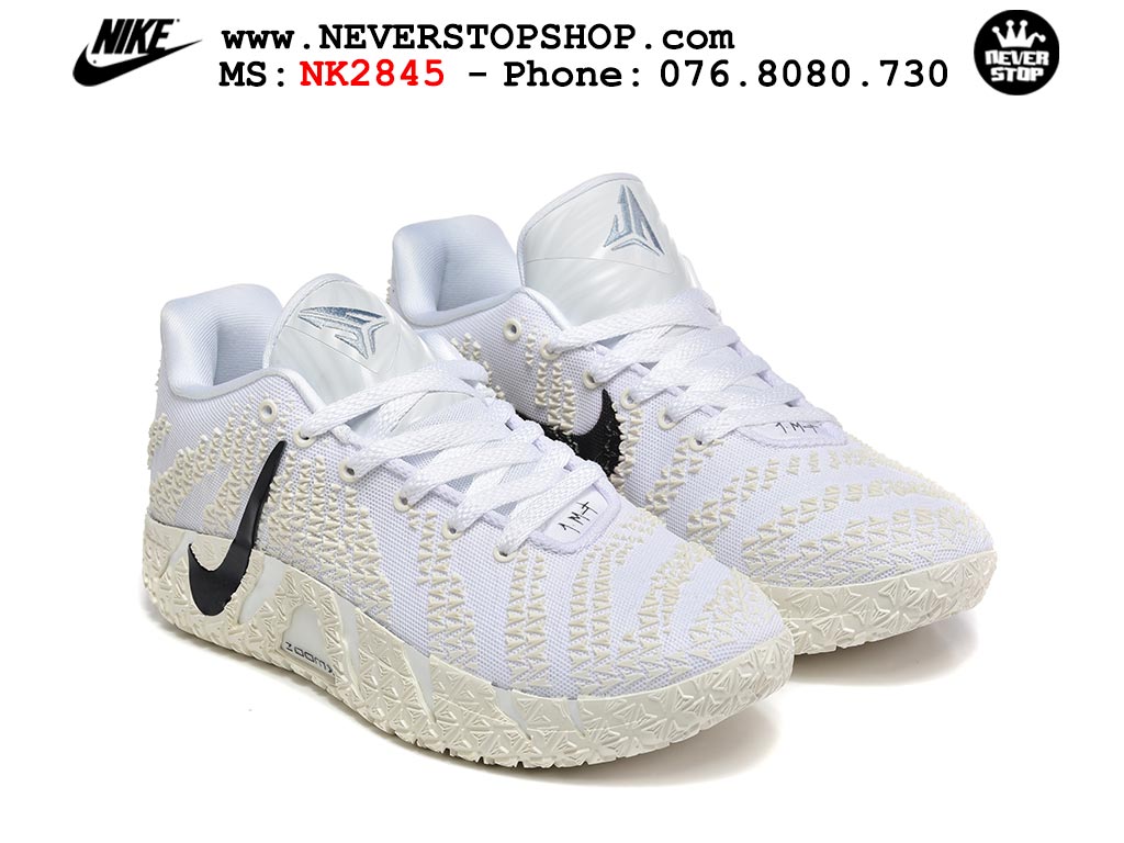 Giày bóng rổ outdoor Nike Ja 3 Trắng Đen nam replica 1:1 best batch chính hãng giá rẻ tốt nhất tại NeverStopShop.com HCM