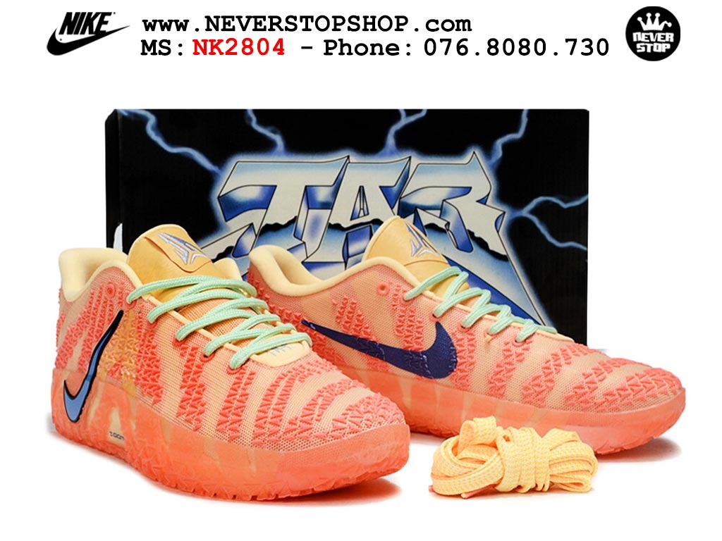 Giày bóng rổ outdoor Nike Ja 3 Cam Xanh Dương nam replica 1:1 best batch chính hãng giá rẻ tốt nhất tại NeverStopShop.com HCM