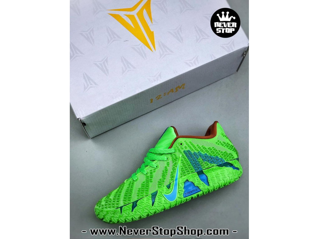 Giày bóng rổ outdoor Nike Ja 3 Xanh Lá Xanh Dương nam replica 1:1 best batch chính hãng giá rẻ tốt nhất tại NeverStopShop.com HCM
