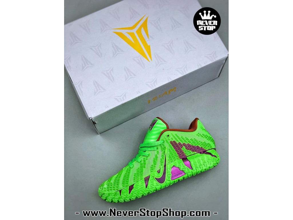 Giày bóng rổ outdoor Nike Ja 3 Xanh Lá Tím nam replica 1:1 best batch chính hãng giá rẻ tốt nhất tại NeverStopShop.com HCM