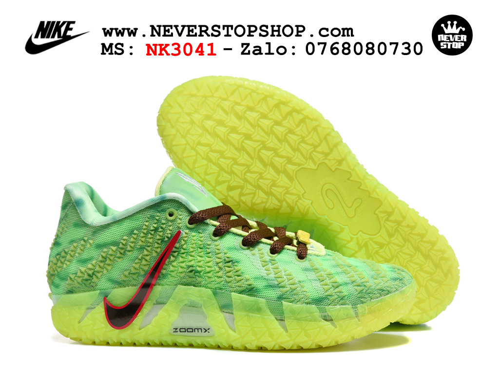 Giày bóng rổ outdoor Nike Ja 3 Xanh Lá Neon nam replica 1:1 best batch chính hãng giá rẻ tốt nhất tại NeverStopShop.com HCM