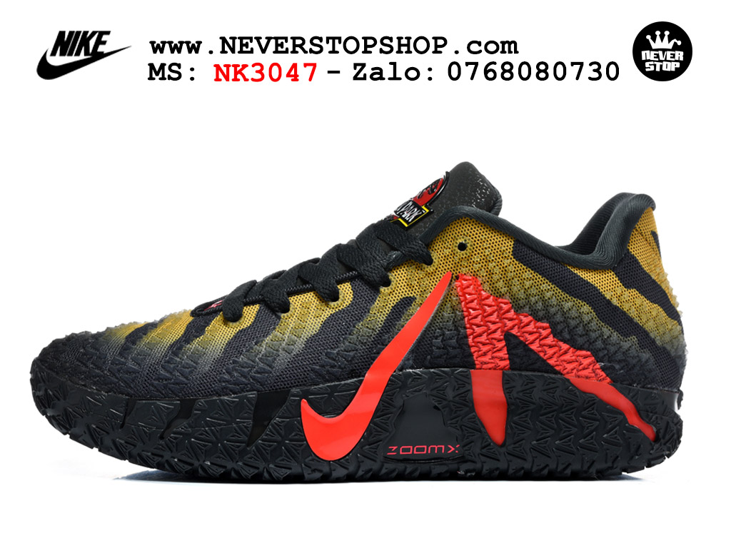 Giày bóng rổ outdoor Nike Ja 3 Đen Vàng Cam nam replica 1:1 best batch chính hãng giá rẻ tốt nhất tại NeverStopShop.com HCM
