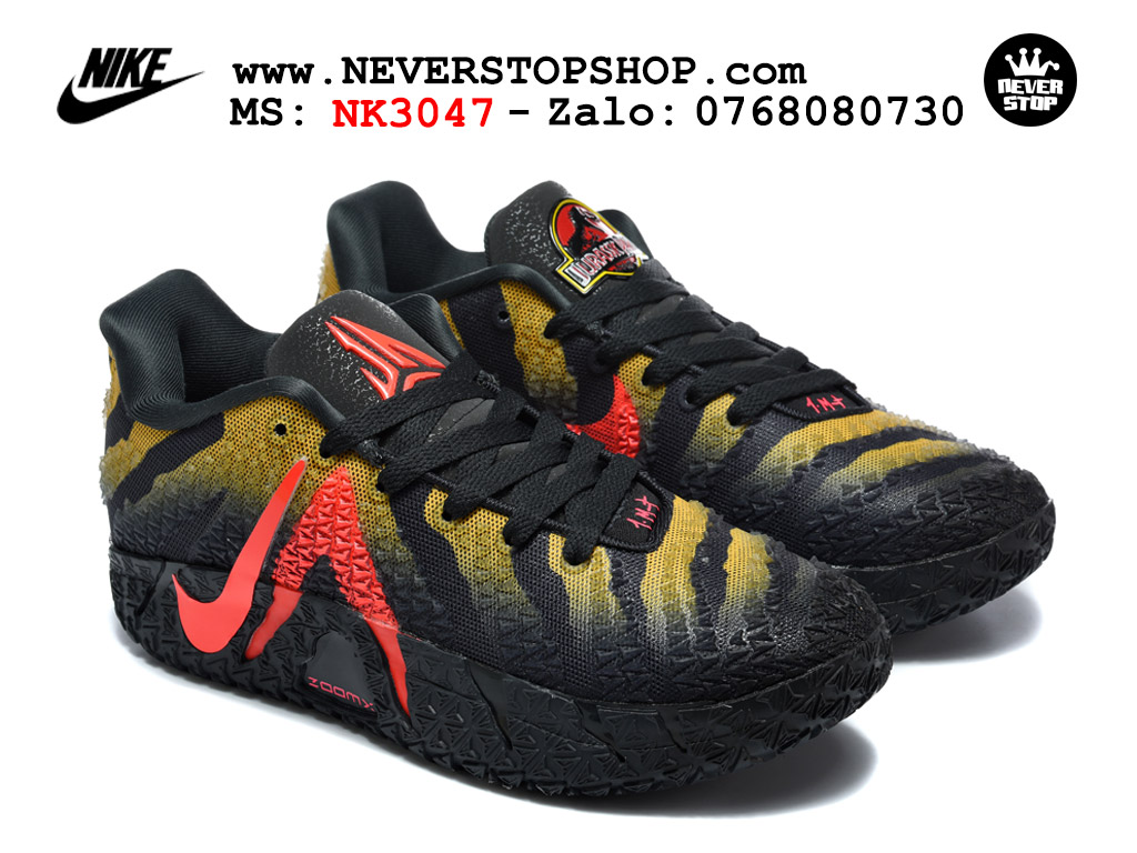 Giày bóng rổ outdoor Nike Ja 3 Đen Vàng Cam nam replica 1:1 best batch chính hãng giá rẻ tốt nhất tại NeverStopShop.com HCM