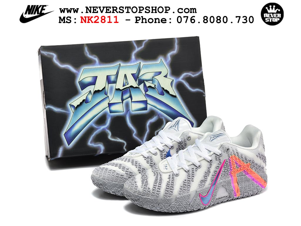 Giày Nike Ja 3 Xám Trắng bóng rổ nam nữ Ja Morant giá tốt tại NeverStop Basketball Sneaker Shop Giày bóng rổ outdoor Nike Ja 3 Xám Trắng nam replica 1:1 best batch chính hãng giá rẻ tốt nhất tại NeverStopShop.com HCM