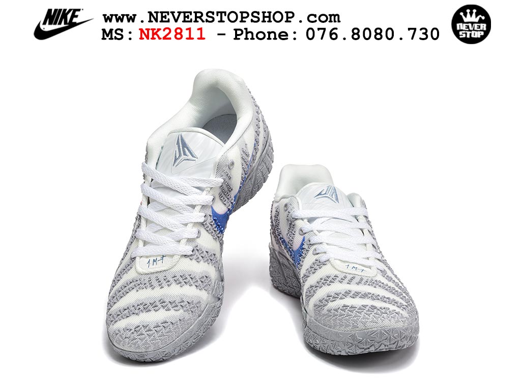 Giày Nike Ja 3 Xám Trắng bóng rổ nam nữ Ja Morant giá tốt tại NeverStop Basketball Sneaker Shop Giày bóng rổ outdoor Nike Ja 3 Xám Trắng nam replica 1:1 best batch chính hãng giá rẻ tốt nhất tại NeverStopShop.com HCM