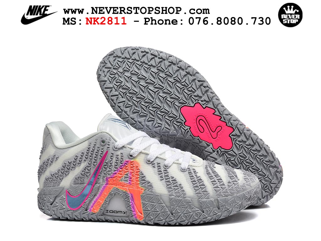 Giày Nike Ja 3 Xám Trắng bóng rổ nam nữ Ja Morant giá tốt tại NeverStop Basketball Sneaker Shop Giày bóng rổ outdoor Nike Ja 3 Xám Trắng nam replica 1:1 best batch chính hãng giá rẻ tốt nhất tại NeverStopShop.com HCM