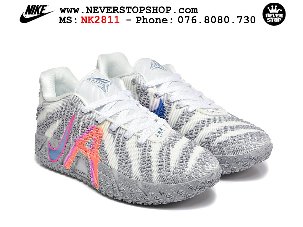 Giày Nike Ja 3 Xám Trắng bóng rổ nam nữ Ja Morant giá tốt tại NeverStop Basketball Sneaker Shop Giày bóng rổ outdoor Nike Ja 3 Xám Trắng nam replica 1:1 best batch chính hãng giá rẻ tốt nhất tại NeverStopShop.com HCM