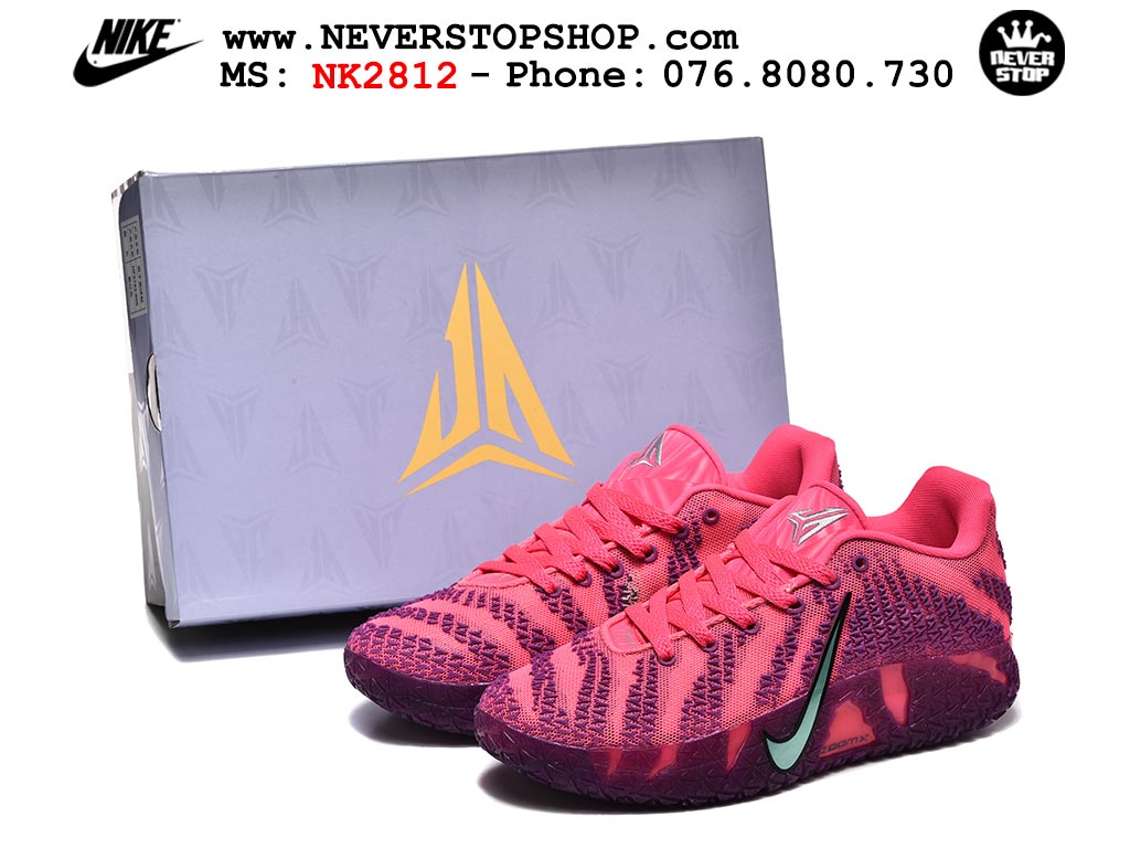 Giày bóng rổ outdoor Nike Ja 3 Hồng Tím nam replica 1:1 best batch chính hãng giá rẻ tốt nhất tại NeverStopShop.com HCM