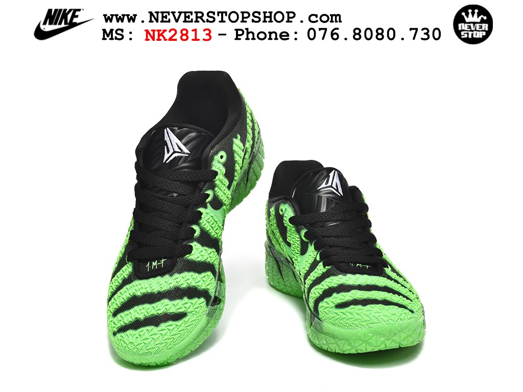 Giày bóng rổ outdoor Nike Ja 3 Xanh Lá Đen nam replica 1:1 best batch chính hãng giá rẻ tốt nhất tại NeverStopShop.com HCM