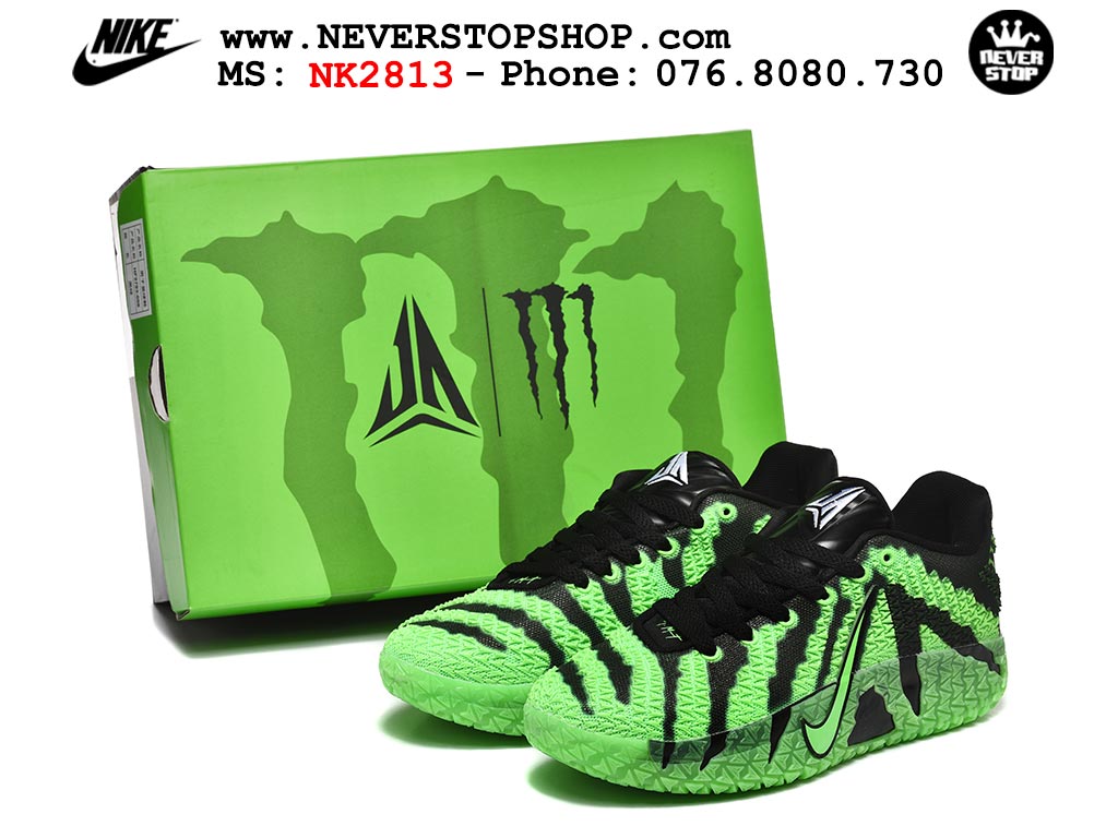 Giày bóng rổ outdoor Nike Ja 3 Xanh Lá Đen nam replica 1:1 best batch chính hãng giá rẻ tốt nhất tại NeverStopShop.com HCM