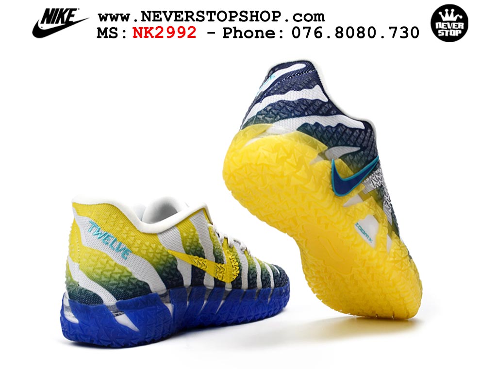 Giày bóng rổ outdoor Nike Ja 3 Vàng Xanh Dương nam replica 1:1 best batch chính hãng giá rẻ tốt nhất tại NeverStopShop.com HCM