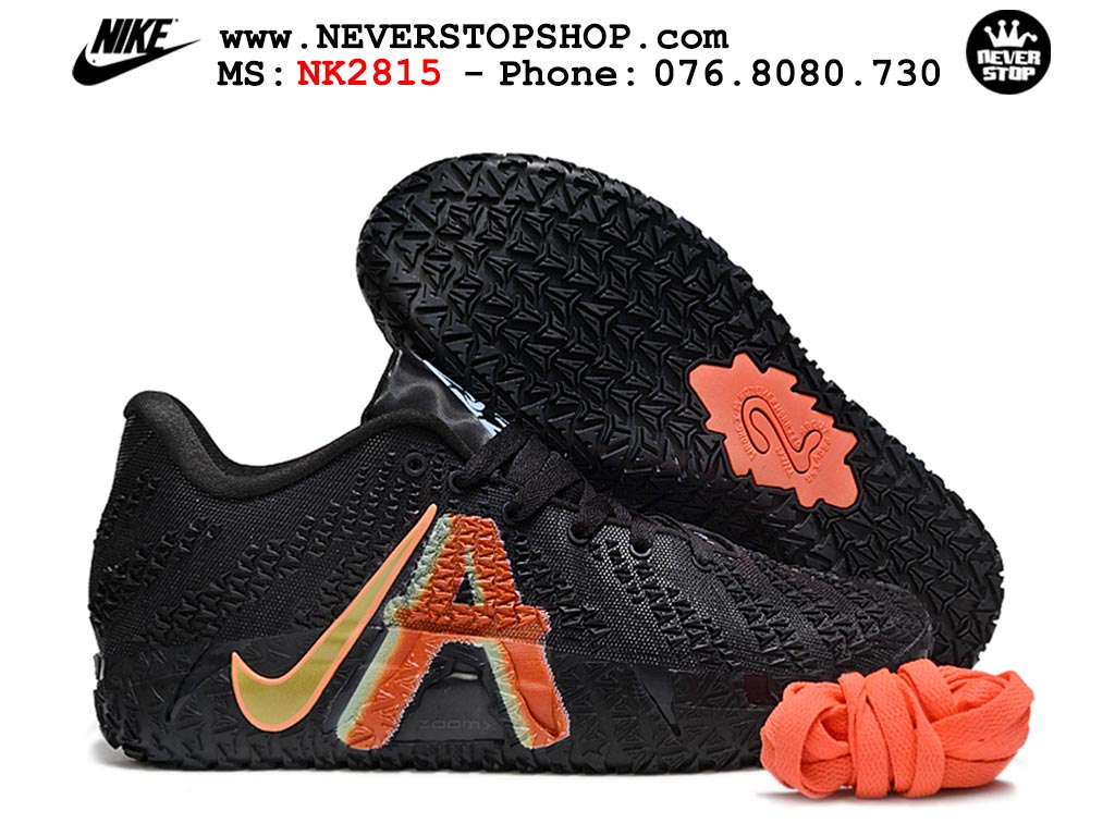 Giày Nike Ja 3 Đen Cam bóng rổ nam nữ Ja Morant giá tốt tại NeverStop Basketball Sneaker Shop Giày bóng rổ outdoor Nike Ja 3 Đen Cam nam replica 1:1 best batch chính hãng giá rẻ tốt nhất tại NeverStopShop.com HCM
