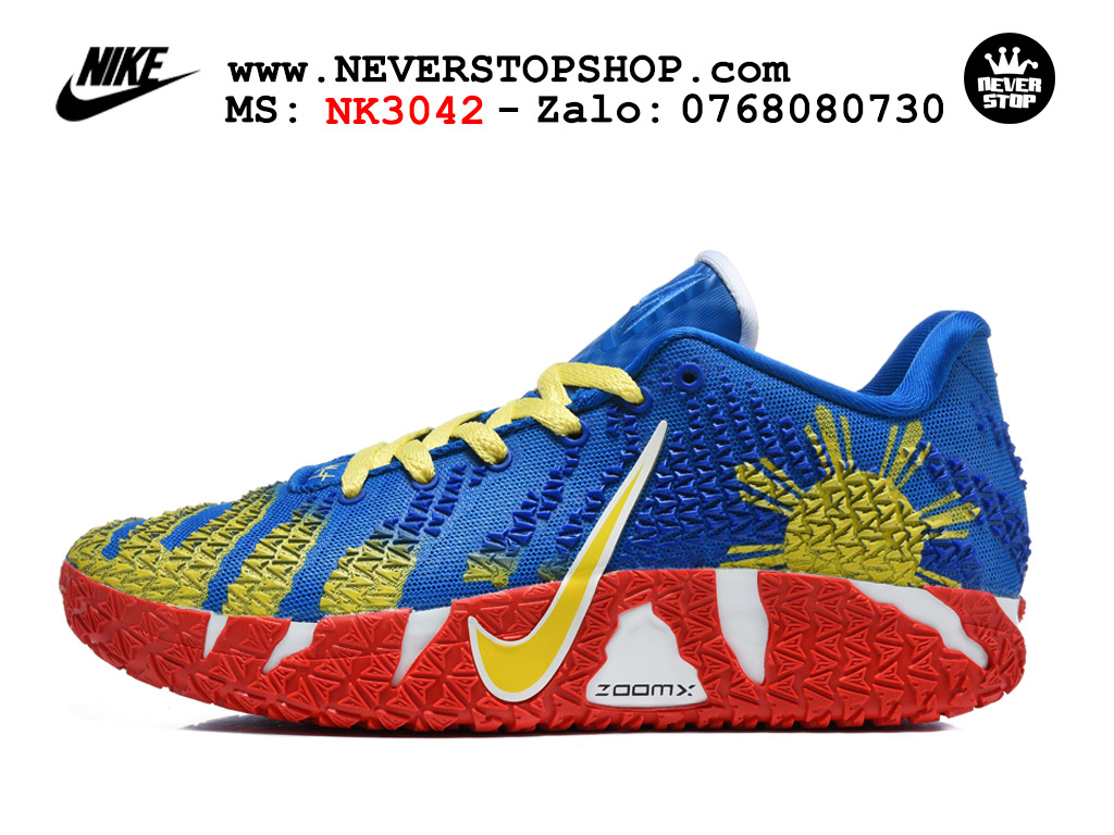 Giày bóng rổ outdoor Nike Ja 3 Xanh Đỏ Vàng nam replica 1:1 best batch chính hãng giá rẻ tốt nhất tại NeverStopShop.com HCM