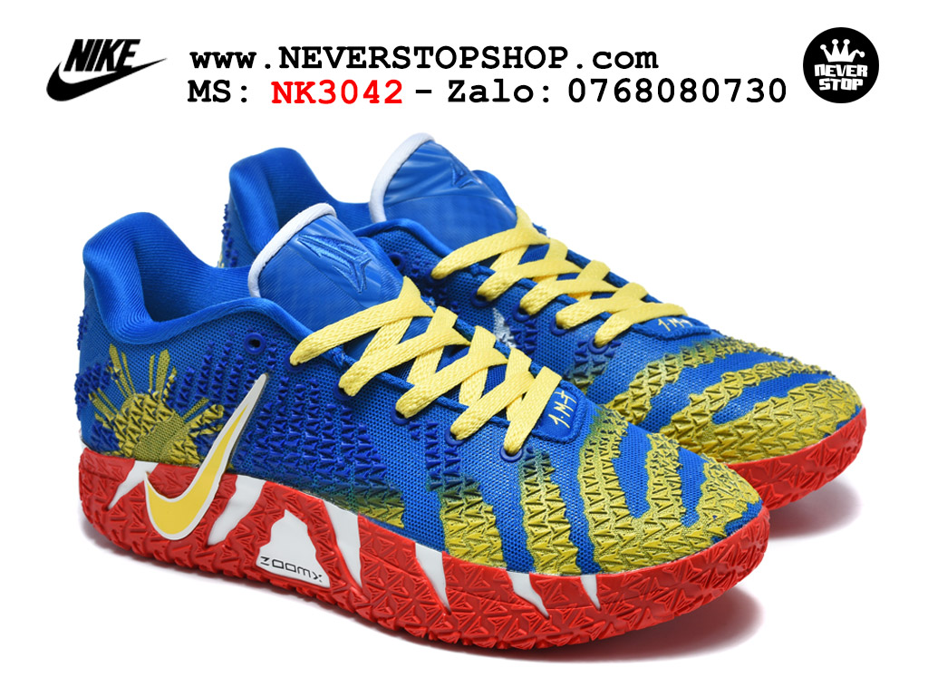 Giày bóng rổ outdoor Nike Ja 3 Xanh Đỏ Vàng nam replica 1:1 best batch chính hãng giá rẻ tốt nhất tại NeverStopShop.com HCM