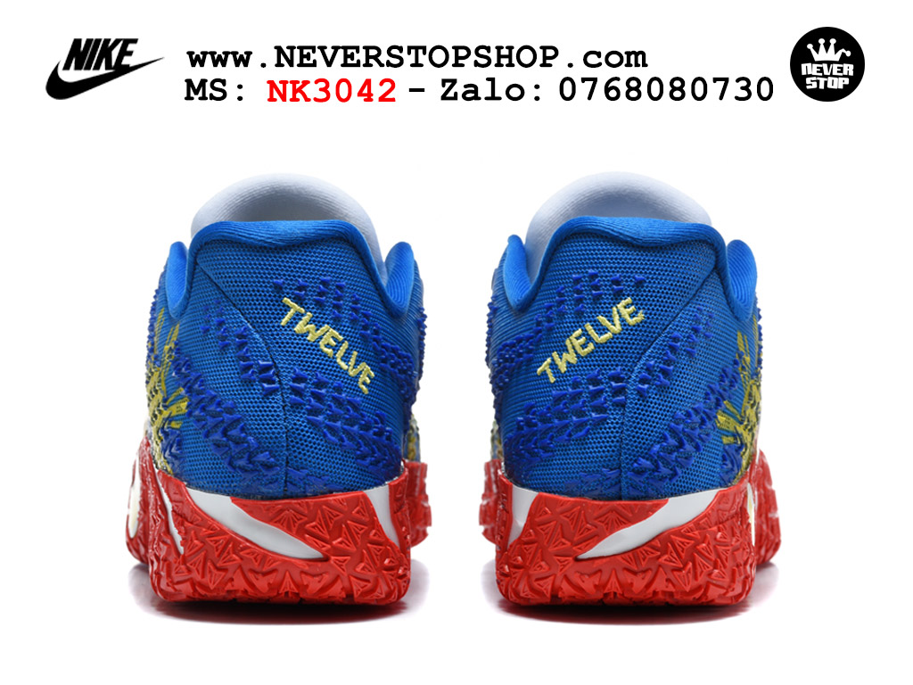 Giày bóng rổ outdoor Nike Ja 3 Xanh Đỏ Vàng nam replica 1:1 best batch chính hãng giá rẻ tốt nhất tại NeverStopShop.com HCM