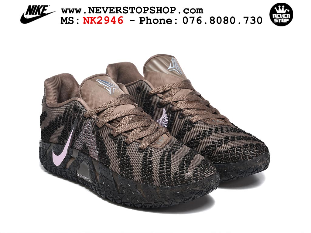 Giày Nike Ja 3 Nâu Đen bóng rổ nam nữ Ja Morant giá tốt tại NeverStop Basketball Sneaker Shop Giày bóng rổ outdoor Nike Ja 3 Nâu Đen nam replica 1:1 best batch chính hãng giá rẻ tốt nhất tại NeverStopShop.com HCM