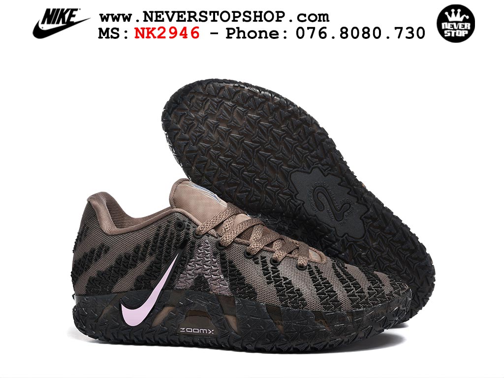 Giày Nike Ja 3 Nâu Đen bóng rổ nam nữ Ja Morant giá tốt tại NeverStop Basketball Sneaker Shop Giày bóng rổ outdoor Nike Ja 3 Nâu Đen nam replica 1:1 best batch chính hãng giá rẻ tốt nhất tại NeverStopShop.com HCM
