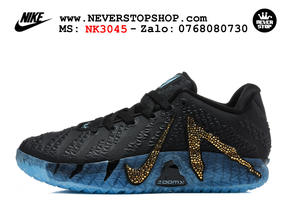 Giày bóng rổ outdoor Nike Ja 3 Đen Xanh nam replica 1:1 best batch chính hãng giá rẻ tốt nhất tại NeverStopShop.com HCM