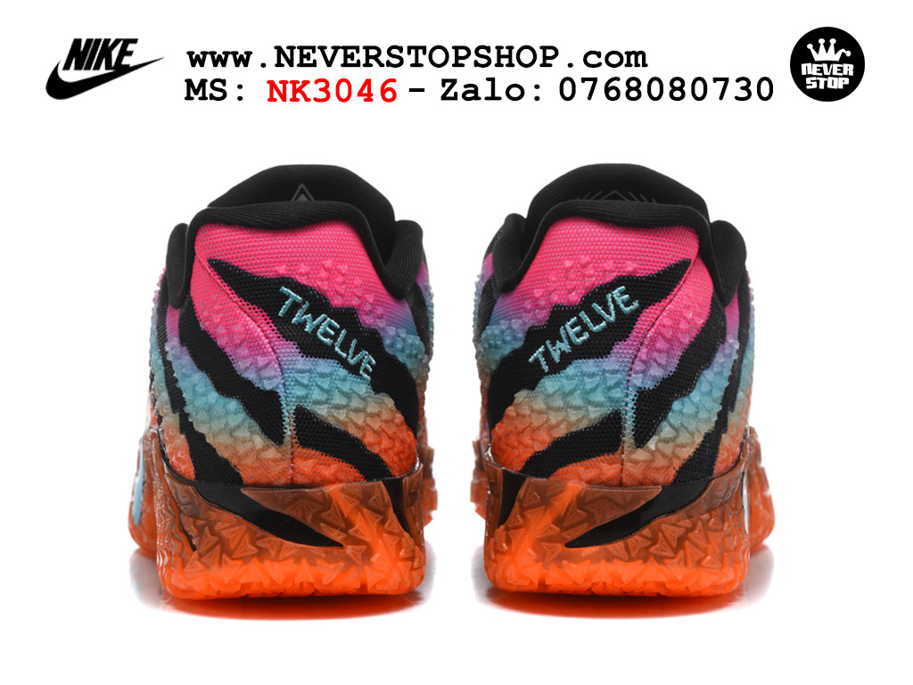 Giày bóng rổ outdoor Nike Ja 3 Đen Cam Xanh nam replica 1:1 best batch chính hãng giá rẻ tốt nhất tại NeverStopShop.com HCM
