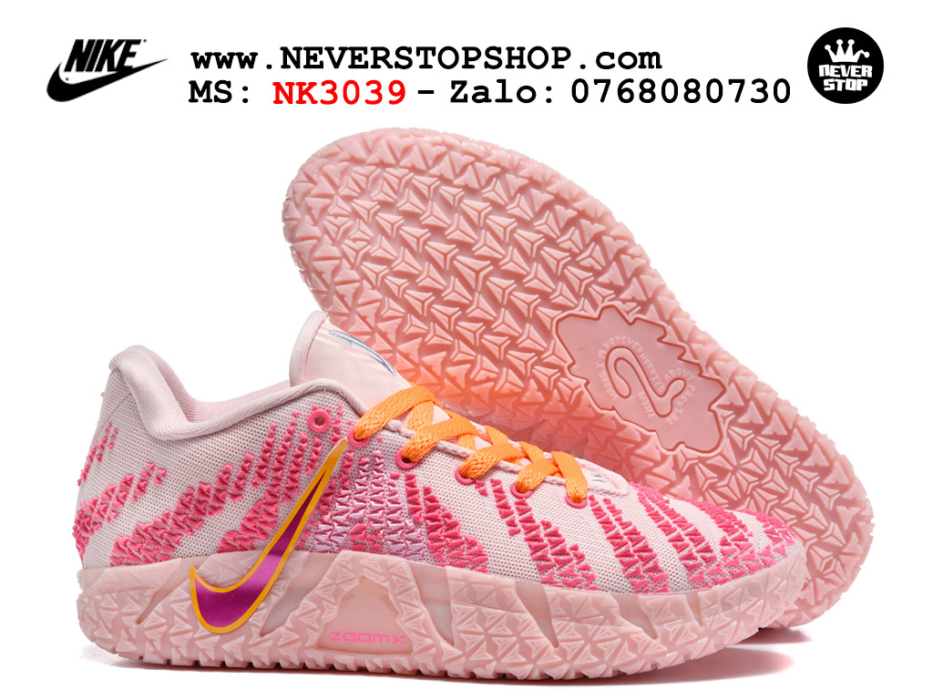 Giày bóng rổ outdoor Nike Ja 3 Hồng Vàng nam replica 1:1 best batch chính hãng giá rẻ tốt nhất tại NeverStopShop.com HCM