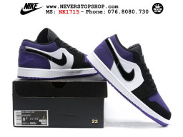 Giày Nike Jordan 1 Low Black Purple nam nữ hàng chuẩn sfake replica 1:1 real chính hãng giá rẻ tốt nhất tại NeverStopShop.com HCM