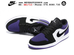 Giày Nike Jordan 1 Low Black Purple nam nữ hàng chuẩn sfake replica 1:1 real chính hãng giá rẻ tốt nhất tại NeverStopShop.com HCM