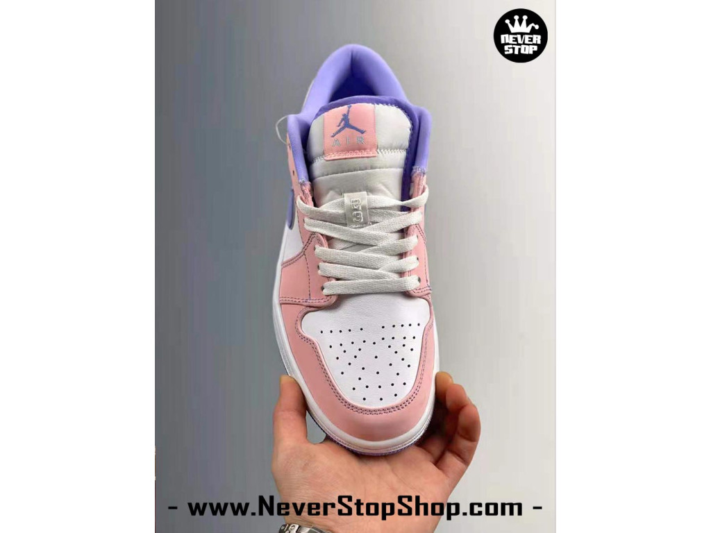 Giày Nike Jordan 1 Low Trắng Hồng nam nữ hàng chuẩn sfake replica 1:1 real chính hãng giá rẻ tốt nhất tại NeverStopShop.com HCM