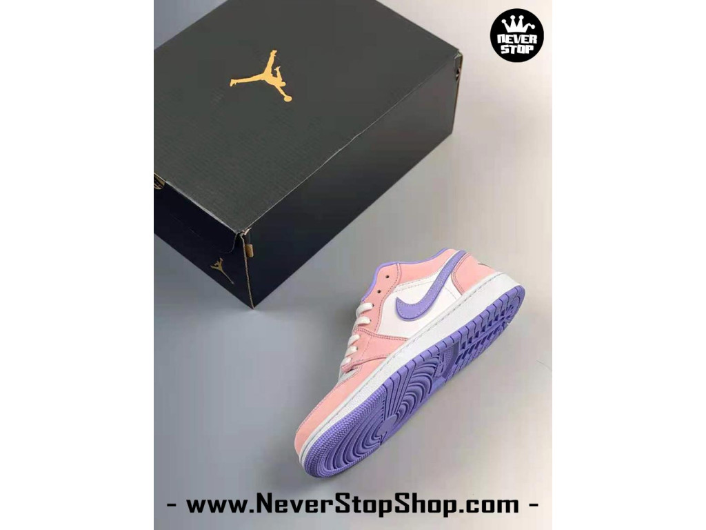 Giày Nike Jordan 1 Low Trắng Hồng nam nữ hàng chuẩn sfake replica 1:1 real chính hãng giá rẻ tốt nhất tại NeverStopShop.com HCM