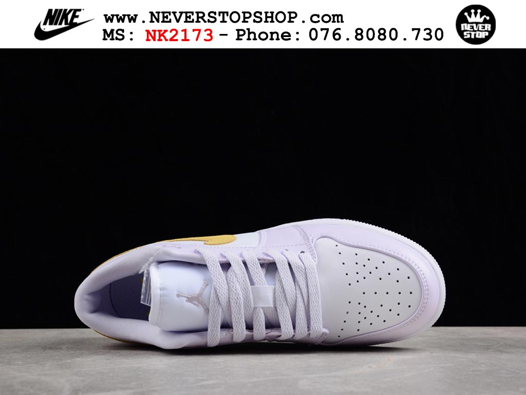Giày Nike Jordan 1 Low Tím Trắng nam nữ hàng chuẩn sfake replica 1:1 real chính hãng giá rẻ tốt nhất tại NeverStopShop.com HCM