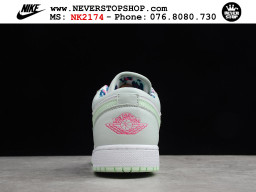 Giày Nike Jordan 1 Low Xanh Lá Trắng nam nữ hàng chuẩn sfake replica 1:1 real chính hãng giá rẻ tốt nhất tại NeverStopShop.com HCM