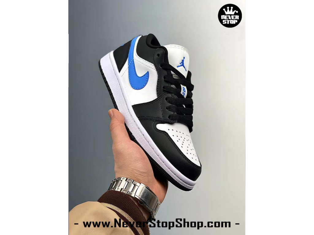 Giày NIKE AIR JORDAN LOW BLACK UNIVERSITY BLUE bản replica