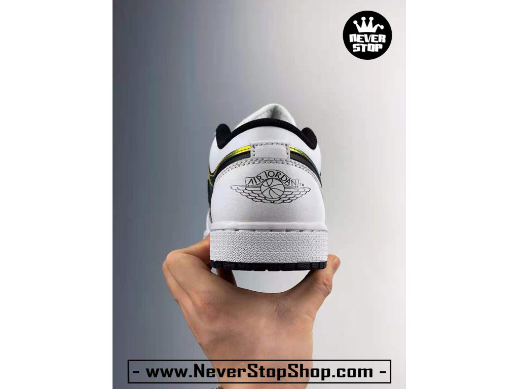 Giày Nike Jordan 1 Low Trắng Vàng nam nữ hàng chuẩn sfake replica 1:1 real chính hãng giá rẻ tốt nhất tại NeverStopShop.com HCM