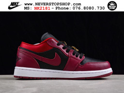 Giày Nike Jordan 1 Low Đỏ Đen nam nữ hàng chuẩn sfake replica 1:1 real chính hãng giá rẻ tốt nhất tại NeverStopShop.com HCM