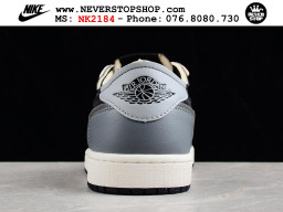 Giày Nike Jordan 1 Low Xám Đen nam nữ hàng chuẩn sfake replica 1:1 real chính hãng giá rẻ tốt nhất tại NeverStopShop.com HCM