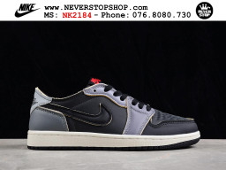 Giày Nike Jordan 1 Low Xám Đen nam nữ hàng chuẩn sfake replica 1:1 real chính hãng giá rẻ tốt nhất tại NeverStopShop.com HCM