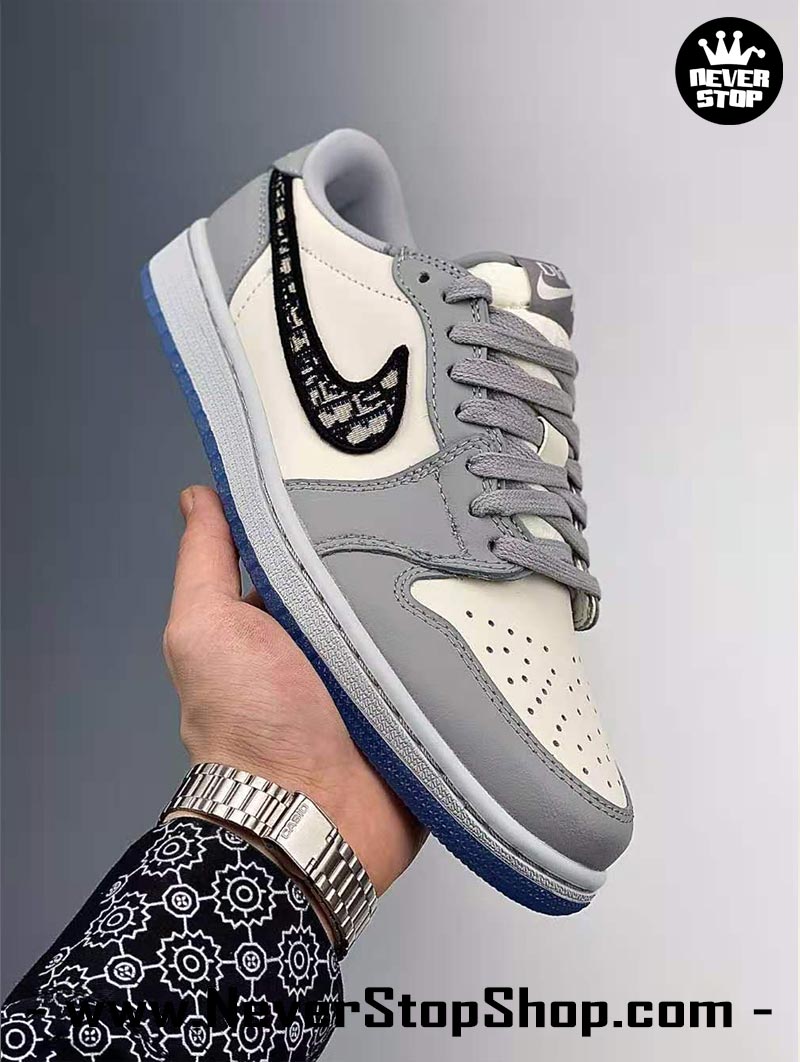 Giày Dior x Jordan 1 Low Grey CN8608002  Sneaker Daily