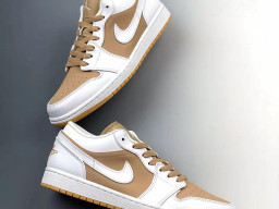 Giày Nike Jordan 1 Low Trắng Nâu nam nữ hàng chuẩn sfake replica 1:1 real chính hãng giá rẻ tốt nhất tại NeverStopShop.com HCM